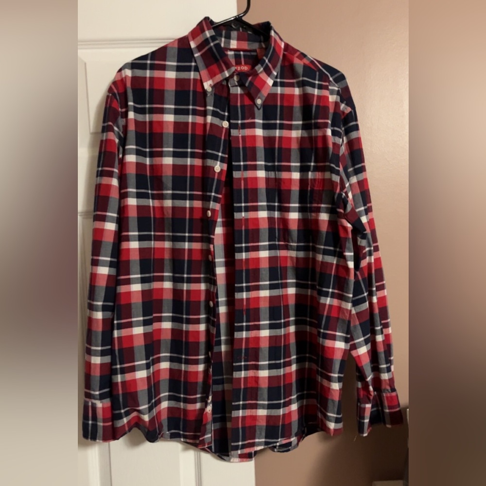 Mans izod dress shirt size large